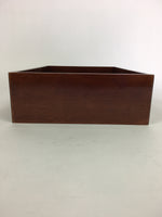 Japanese Lidded Wooden Trinket Box Vtg Lacquerware Document box Fumibako UR518