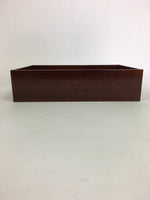 Japanese Lidded Wooden Trinket Box Vtg Lacquerware Document box Fumibako UR518