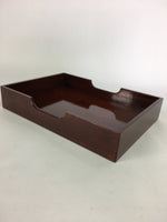 Japanese Lidded Wooden Trinket Box Vtg Lacquerware Document box Fumibako UR518