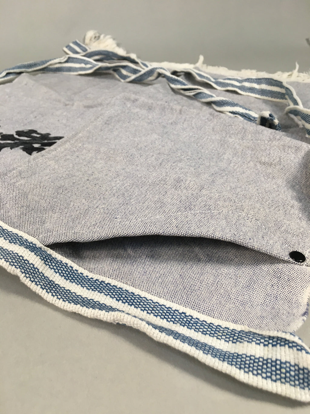 Japanese Maekake Apron Vtg Traditional Blue Cotton Workwear Canvas Indigo MK2
