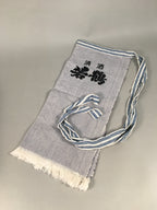 Japanese Maekake Apron Vtg Traditional Blue Cotton Workwear Canvas Indigo MK2