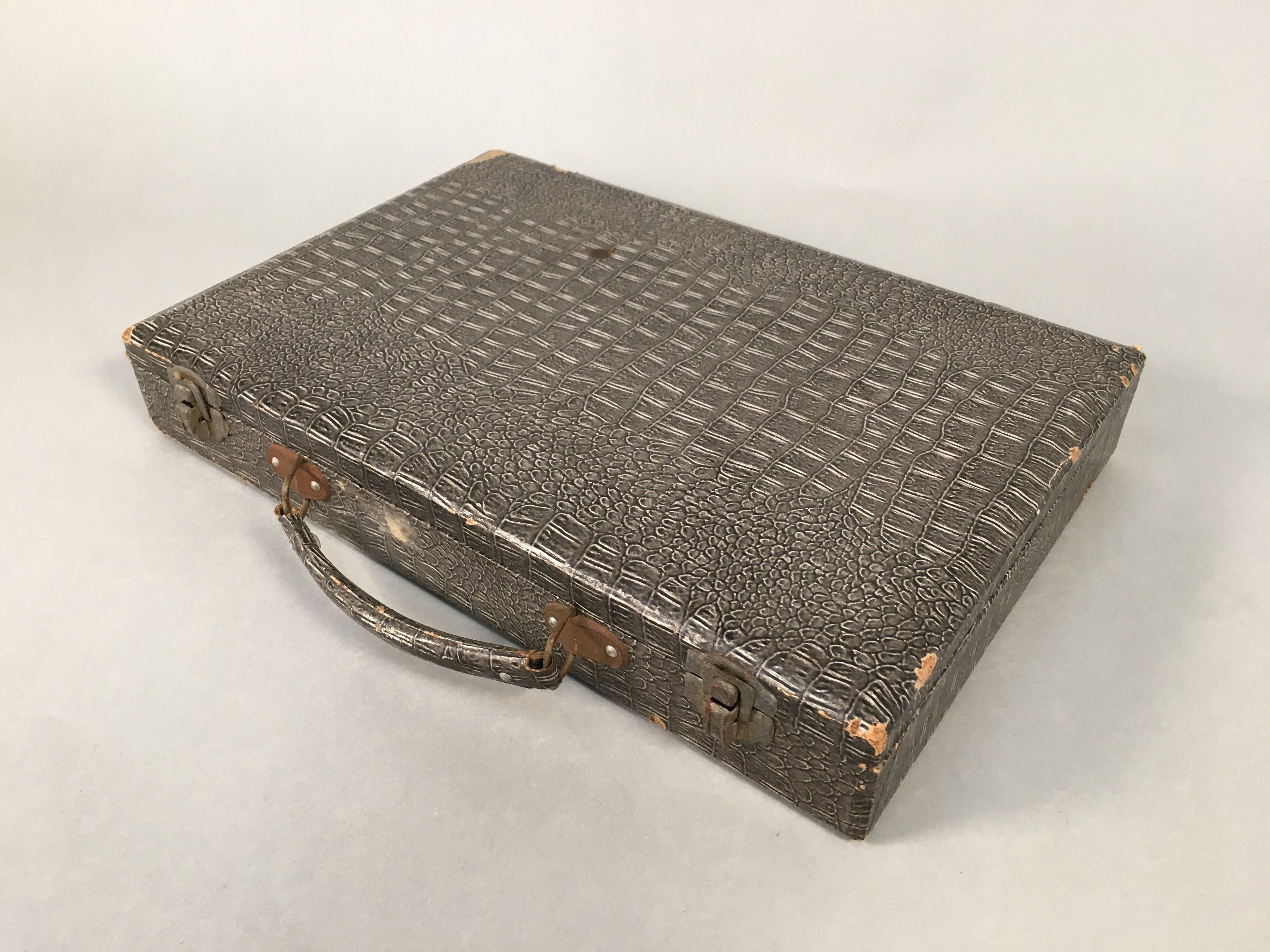 Japanese Mahjong Set Vtg Traditional Tile Game Handle Case JK174