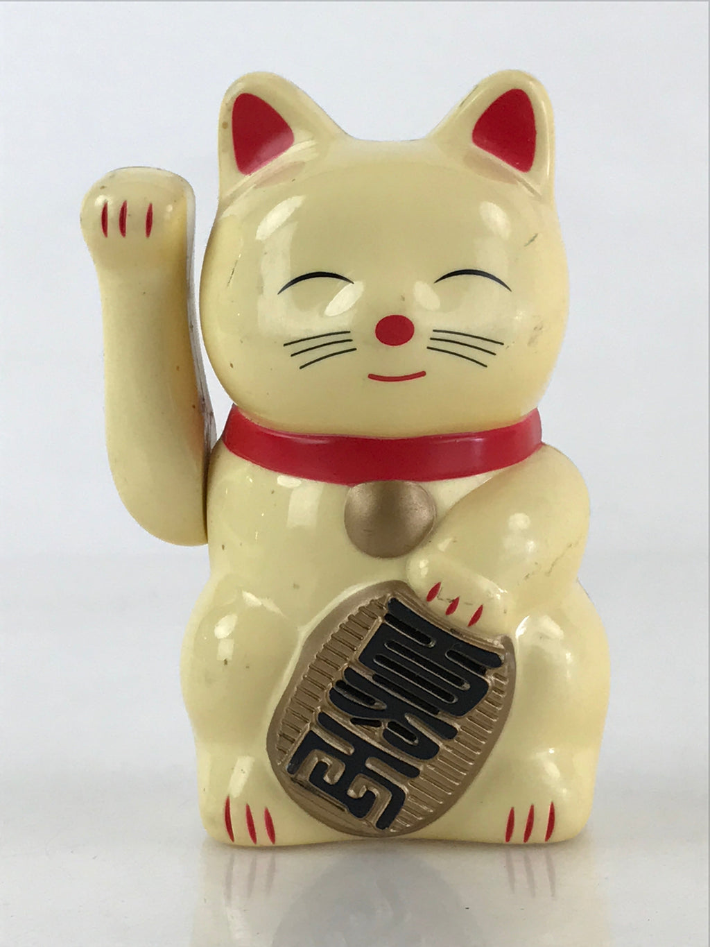 Japanese Manekineko Lucky Cat Battery Operated Figurine Vtg Sound Okimono JK476