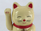 Japanese Manekineko Lucky Cat Battery Operated Figurine Vtg Sound Okimono JK476