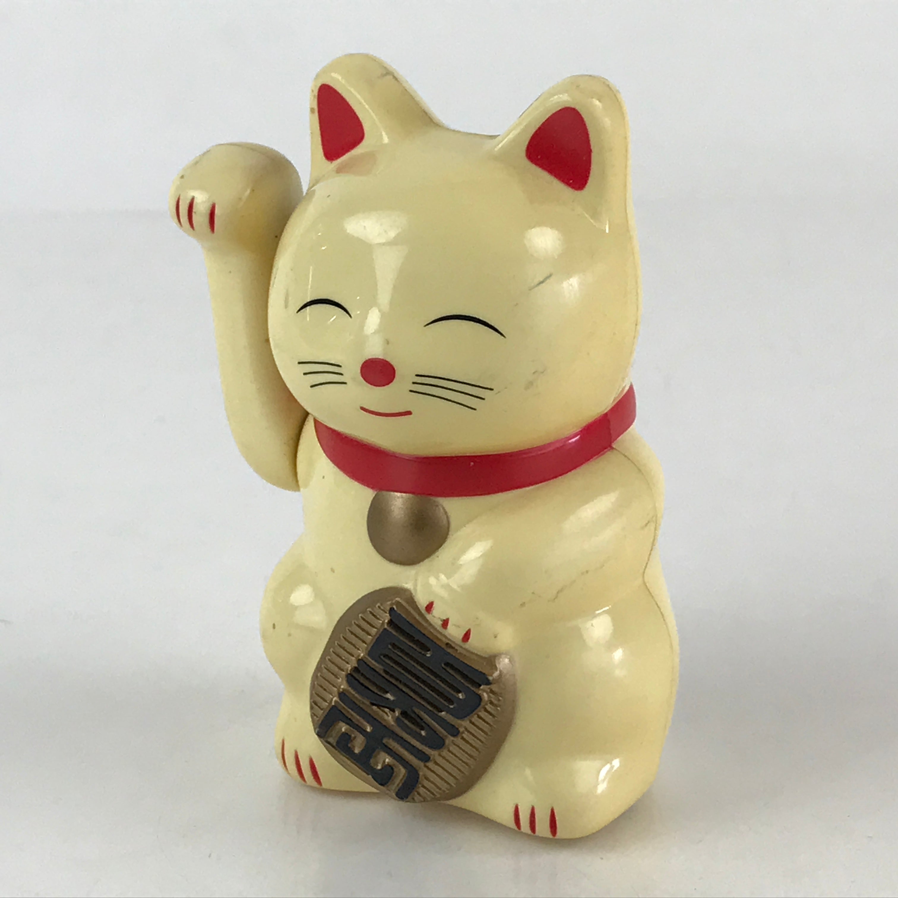 Japanese Manekineko Lucky Cat Battery Operated Figurine Vtg Sound 