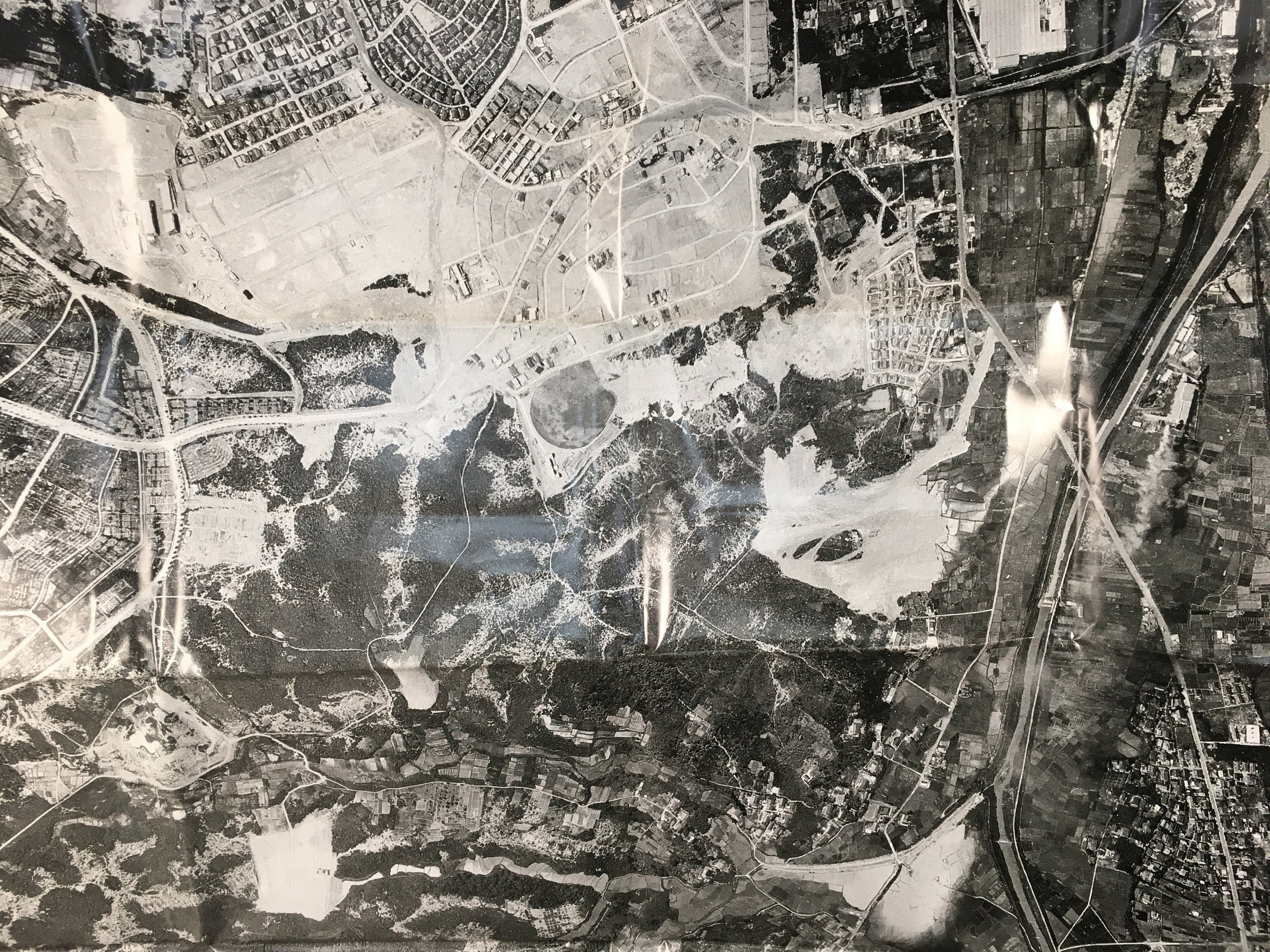 Japanese Map Rezoning Aerial Photograph Set Vtg Memento Paper JK175