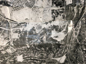 Japanese Map Rezoning Aerial Photograph Set Vtg Memento Paper JK175