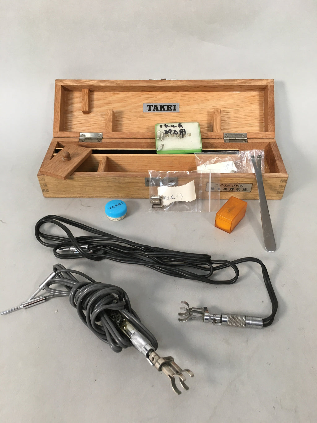 Japanese Medical Instrument Endoscope Bladder Inspection Vtg Boxed PX525