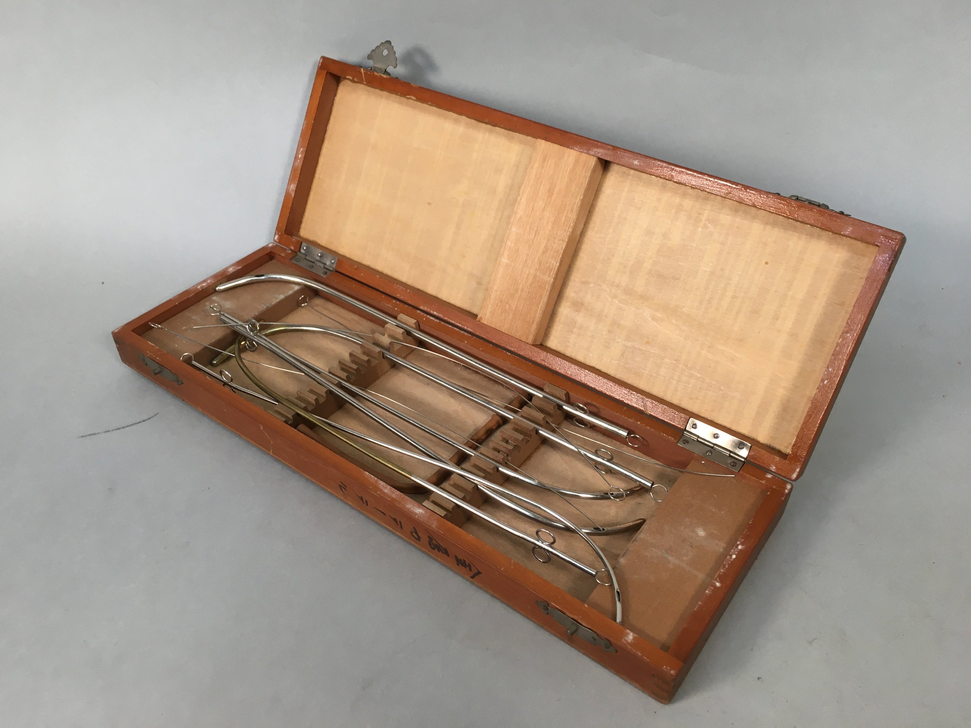 Japanese Medical Instrument Metal Catheter Set Vtg Boxed PX526