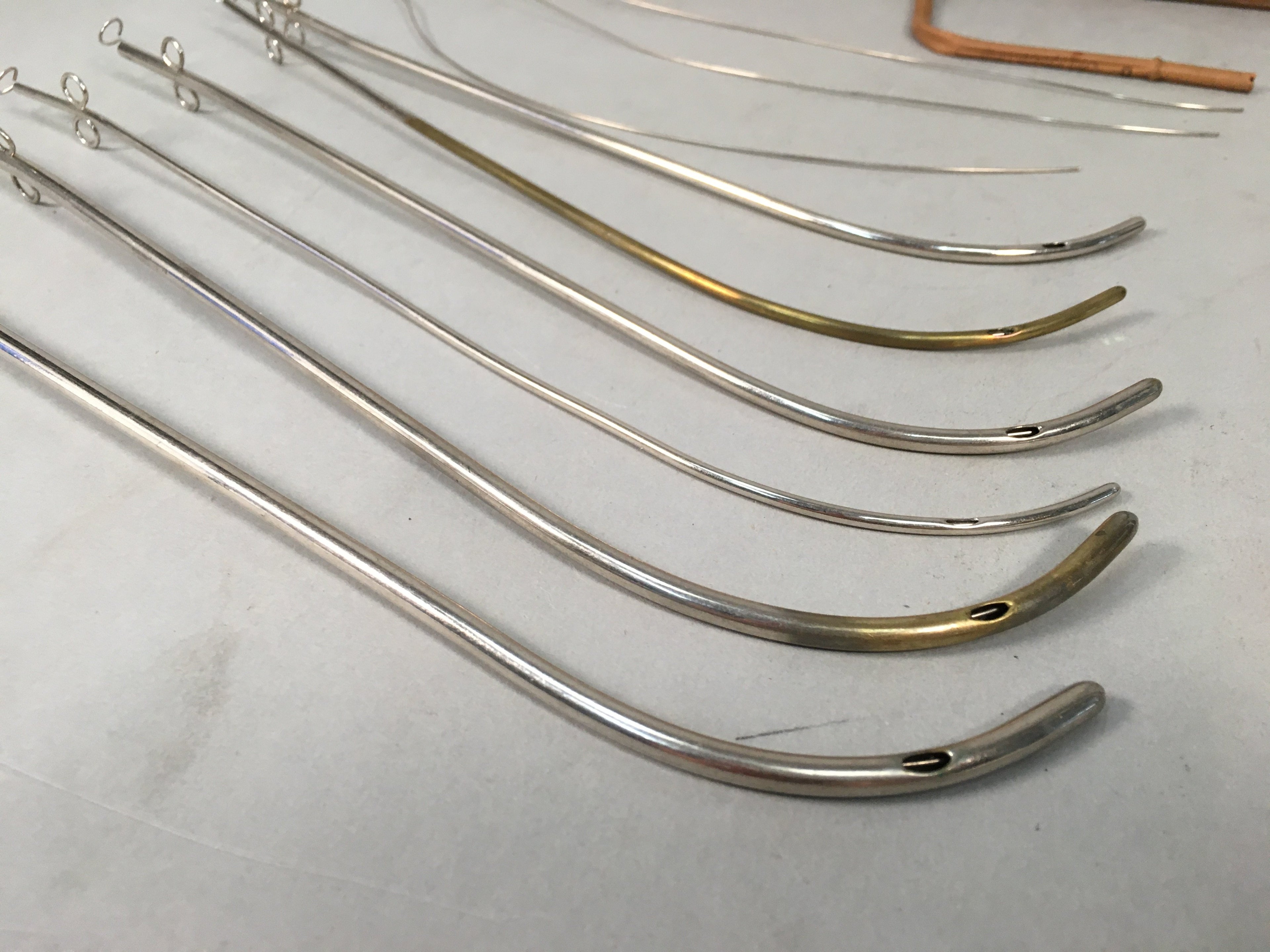 Japanese Medical Instrument Metal Catheter Set Vtg Boxed PX526