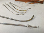Japanese Medical Instrument Metal Catheter Set Vtg Boxed PX526