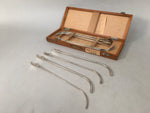 Japanese Medical Instrument Metal Urethral Bougie Set Vtg Boxed PX527