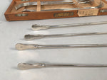 Japanese Medical Instrument Metal Urethral Bougie Set Vtg Boxed PX527