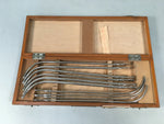 Japanese Medical Instrument Metal Urethral Bougie Set Vtg Boxed PX527