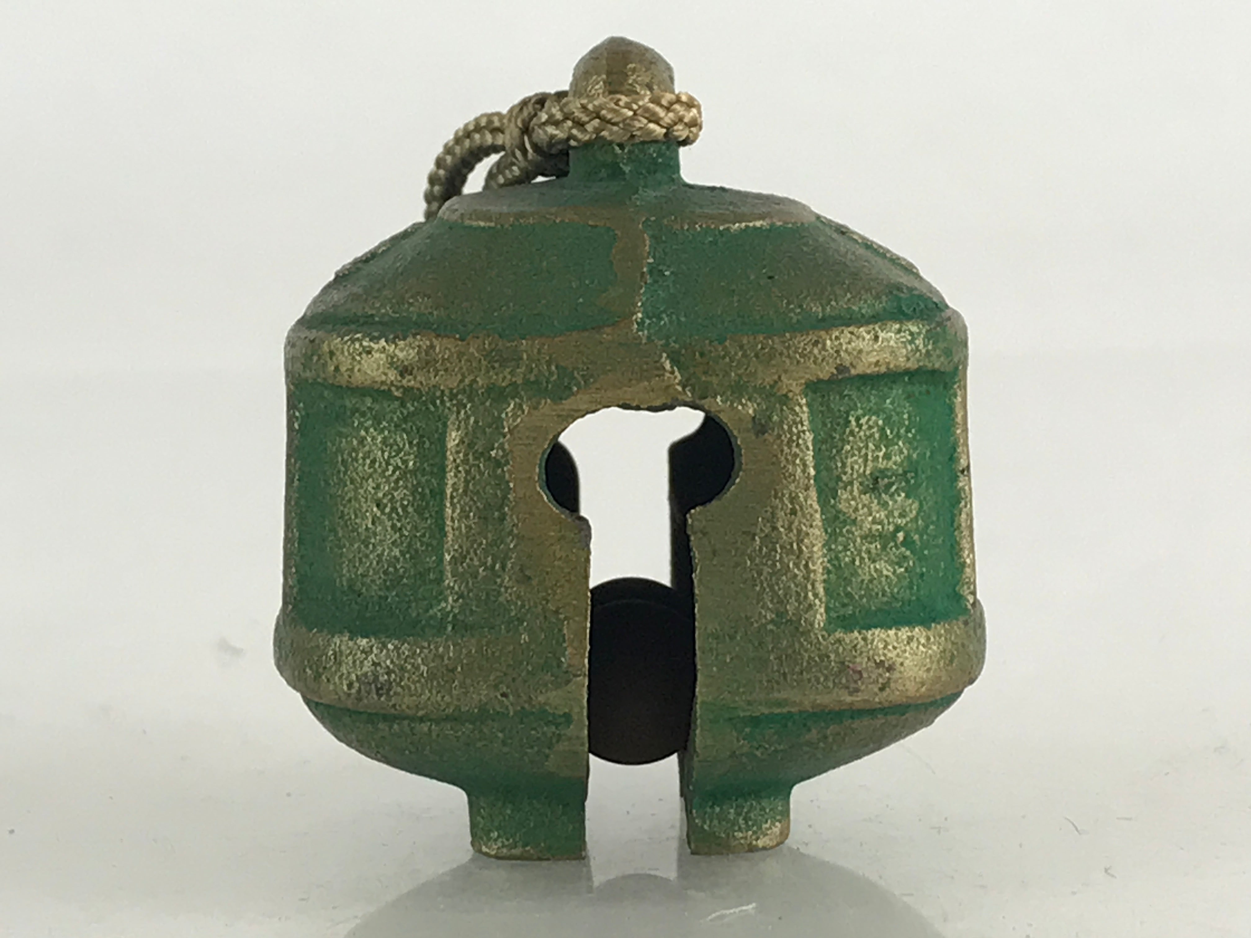 Japanese Metal Bell Iron Bell Suzu Ekirei Vtg Nangu-Taisha Paperweight Amulet DR