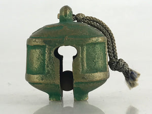 Japanese Metal Bell Iron Bell Suzu Ekirei Vtg Nangu-Taisha Paperweight Amulet DR