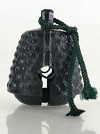 Japanese Metal Bell Tetsurei Iron Bell Nunbu-Tekki Arare Vtg Korin Amulet Black