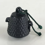Japanese Metal Bell Tetsurei Iron Bell Nunbu-Tekki Arare Vtg Korin Amulet Black
