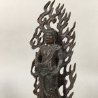 Japanese Metal Buddhist Statue Vtg Myoo Wisdom King Guardian Buddhism BD608