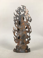 Japanese Metal Buddhist Statue Vtg Myoo Wisdom King Guardian Buddhism BD608