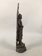 Japanese Metal Buddhist Statue Vtg Myoo Wisdom King Guardian Buddhism BD608