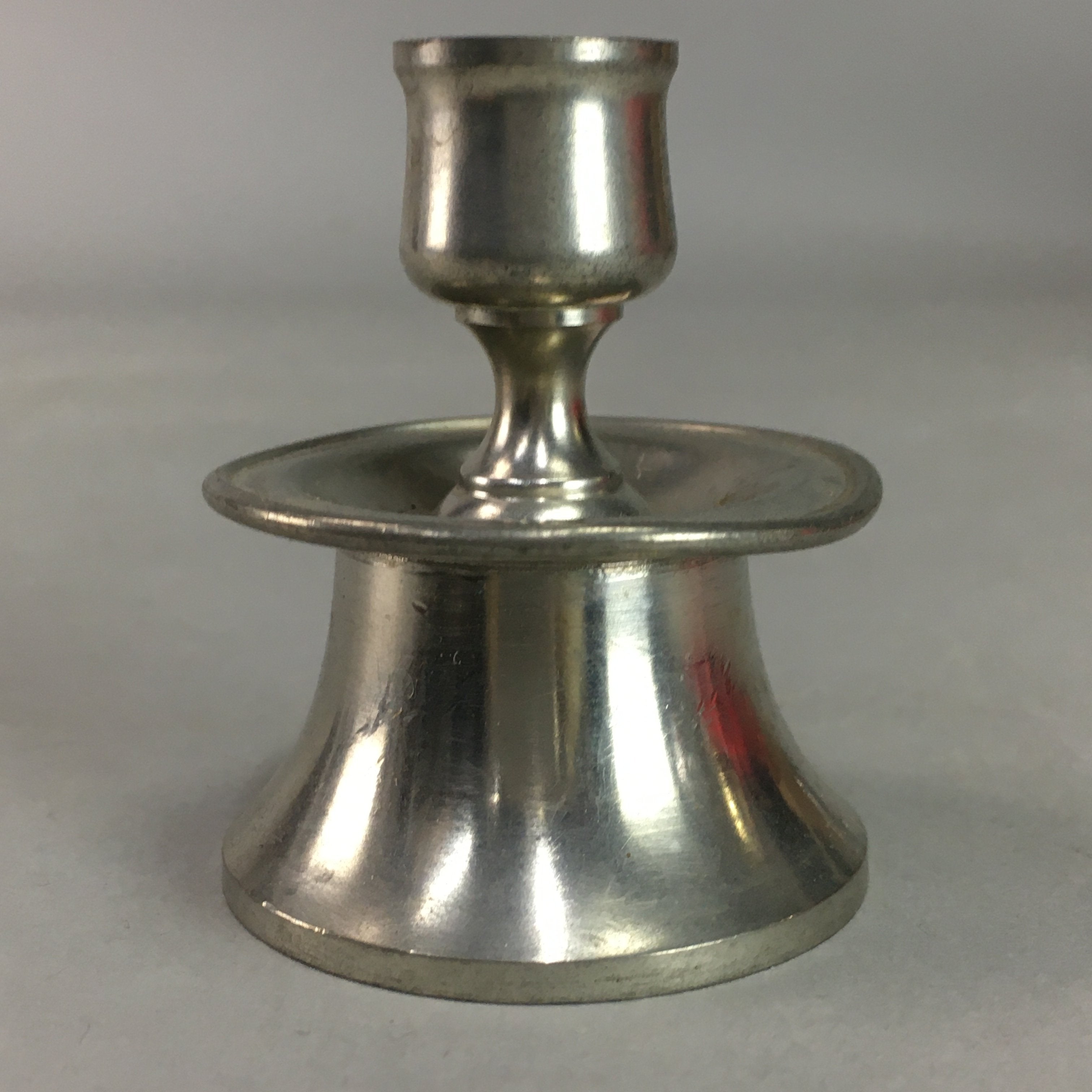 Japanese Metal Candle Stand Vtg Holder Shokudai J884