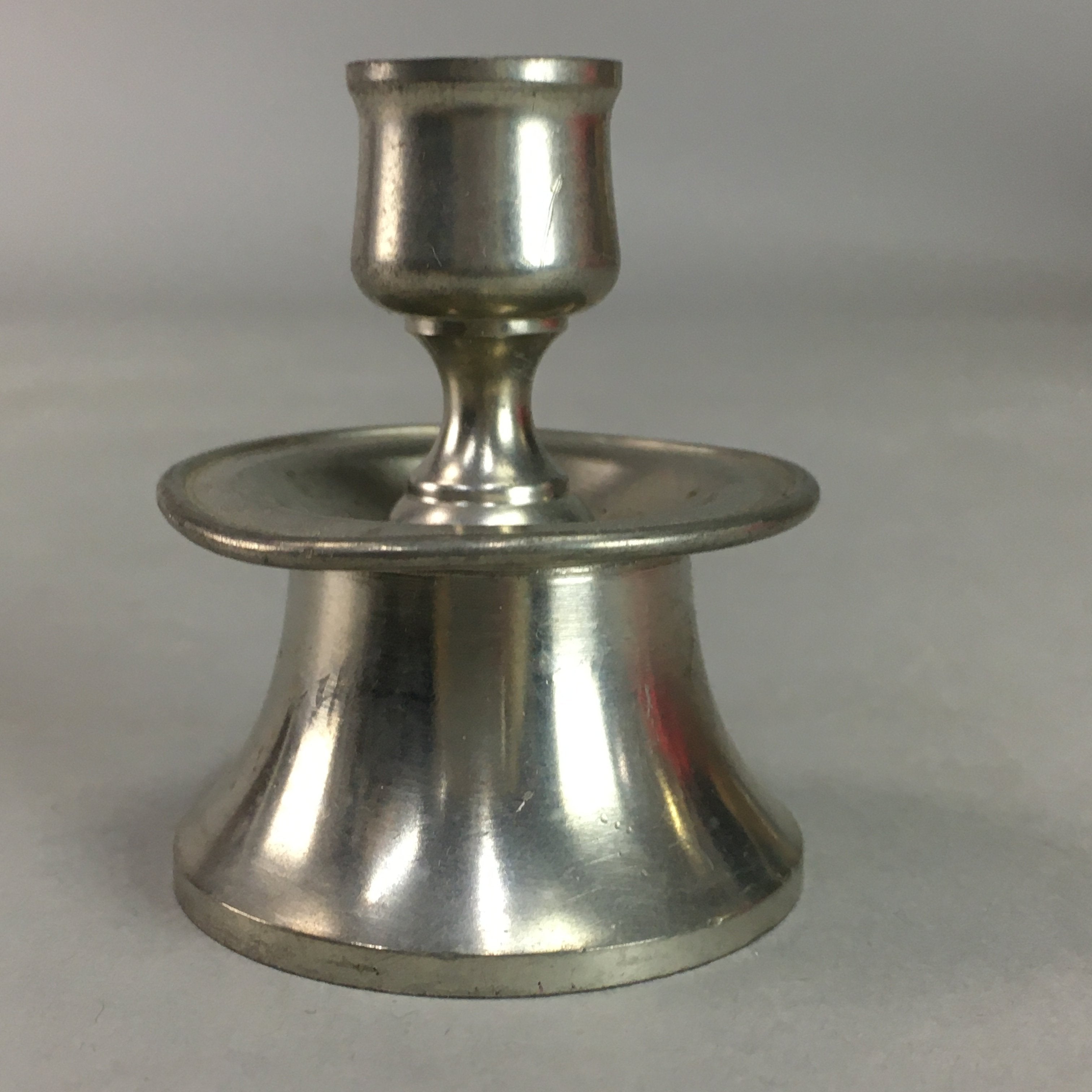 Japanese Metal Candle Stand Vtg Holder Shokudai J884