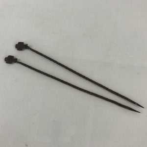 Japanese Metal Chopsticks Hibashi Charcoal Brazier Ash Pot Vtg Fire Pit Hibachi