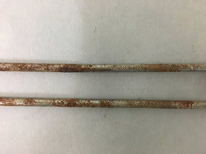 Japanese Metal Chopsticks Vtg Hibashi Charcoal Brazier Ash Pot Fire Pit J807