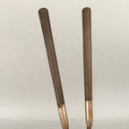 Japanese Metal Chopsticks Vtg Hibashi Charcoal Brazier Ash Pot Fire Pit JK183