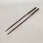 Japanese Metal Chopsticks Vtg Hibashi Charcoal Brazier Ash Pot Fire Pit JK183