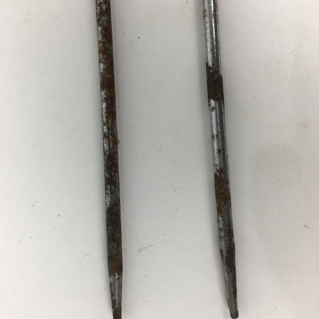 Japanese Metal Chopsticks Vtg Hibashi Charcoal Brazier Ash Pot Fire Pit JK243