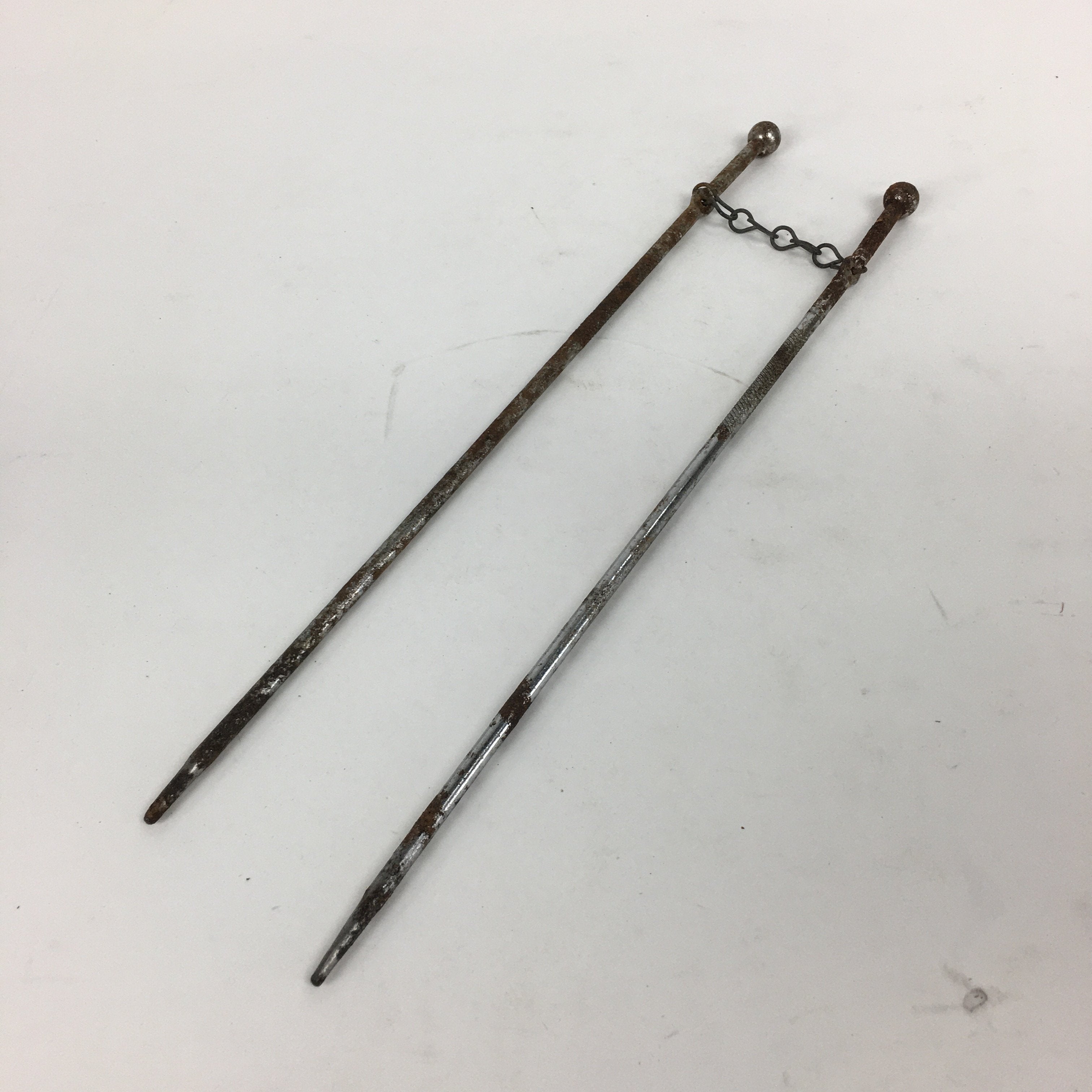 Japanese Metal Chopsticks Vtg Hibashi Charcoal Brazier Ash Pot Fire Pit JK243
