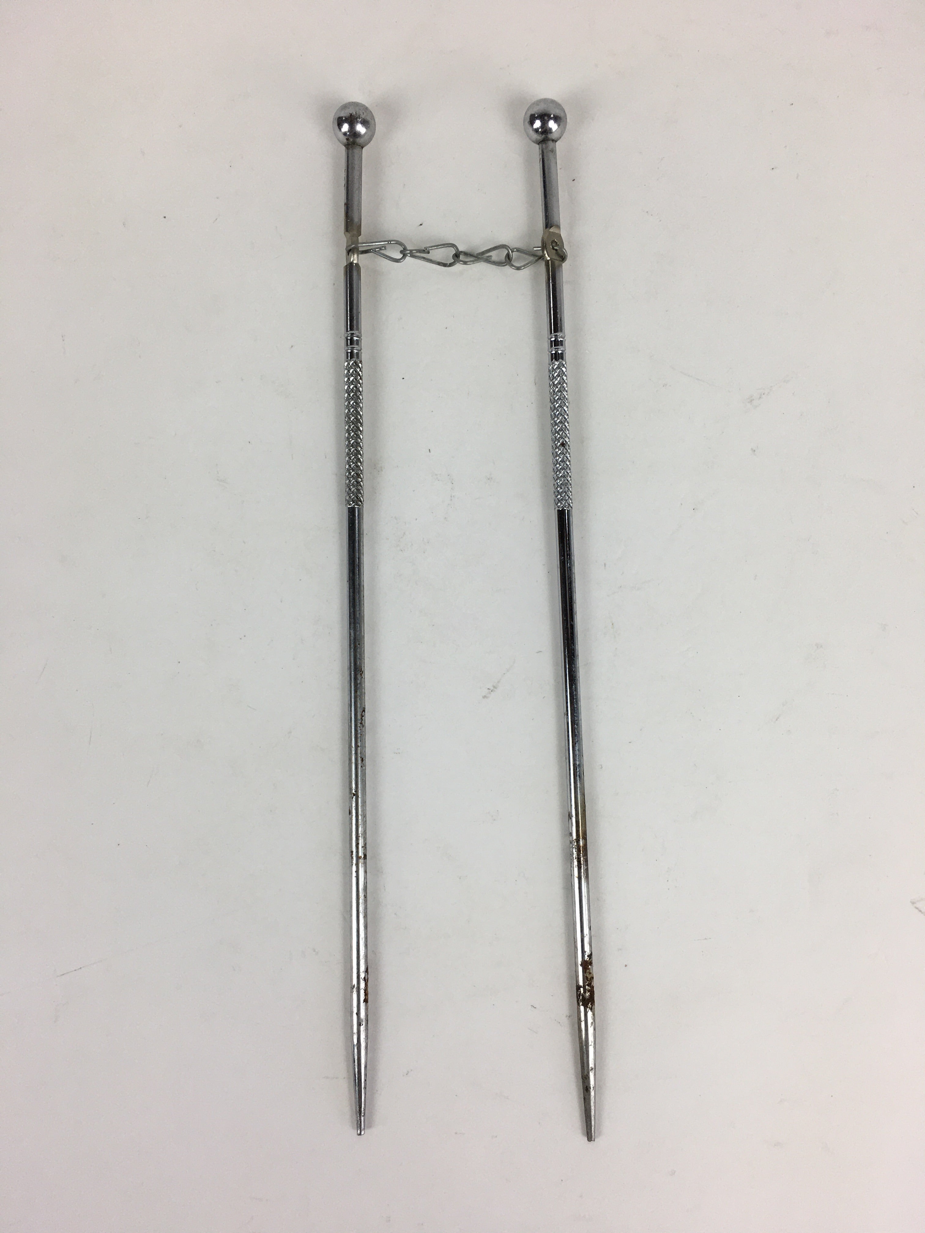 Japanese Metal Chopsticks Vtg Hibashi Charcoal Brazier Ash Pot Fire Pit JK353