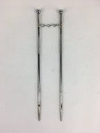 Japanese Metal Chopsticks Vtg Hibashi Charcoal Brazier Ash Pot Fire Pit JK353