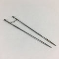 Japanese Metal Chopsticks Vtg Hibashi Charcoal Brazier Ash Pot Fire Pit JK353