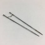 Japanese Metal Chopsticks Vtg Hibashi Charcoal Brazier Ash Pot Fire Pit JK353