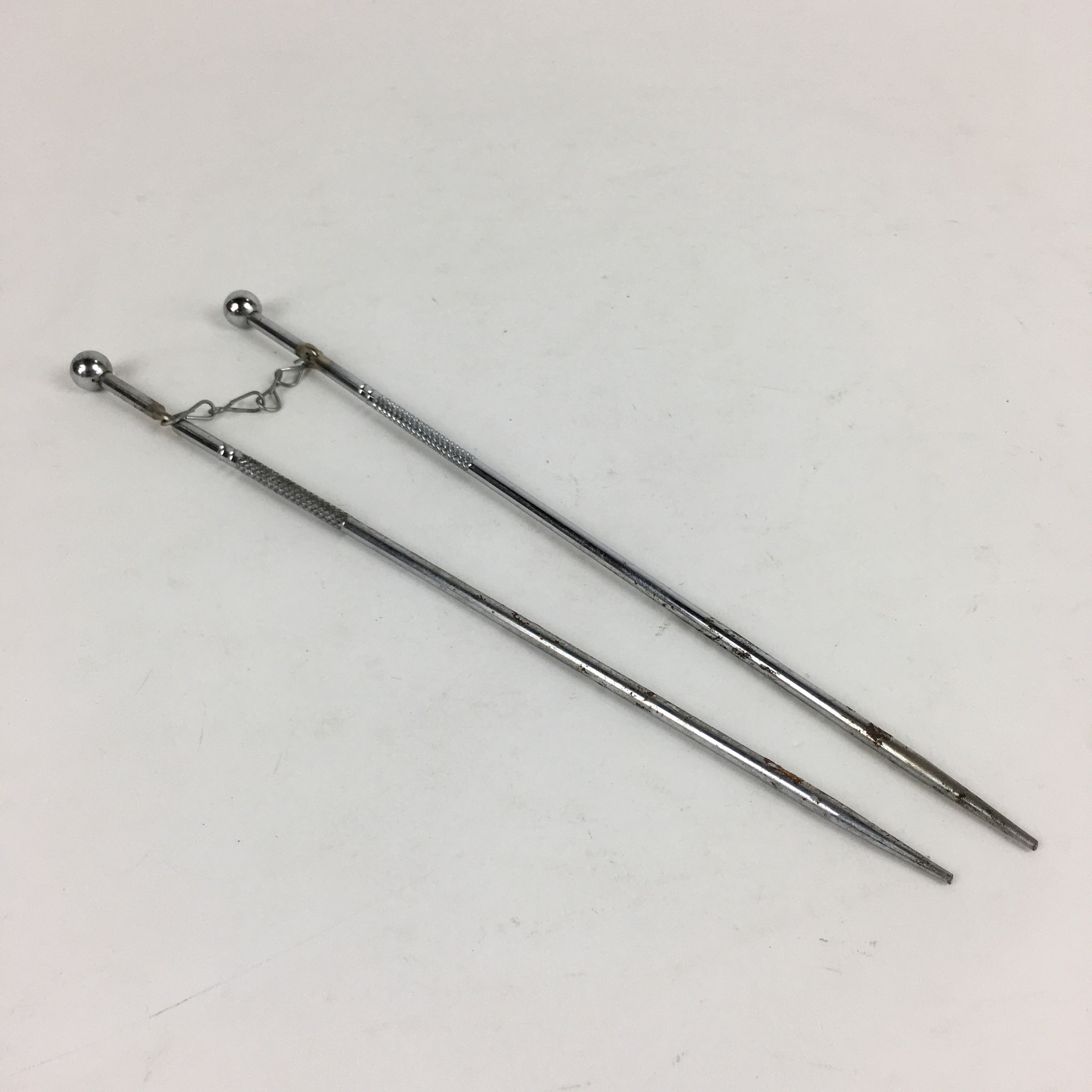 Japanese Metal Chopsticks Vtg Hibashi Charcoal Brazier Ash Pot Fire Pit JK353