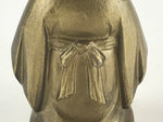 Japanese Metal Figurine Bronze Gold Child Mugadoji Vtg Engraving Statue BD859