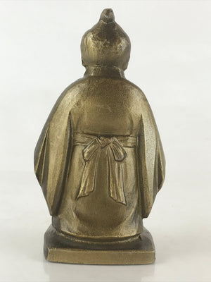 Japanese Metal Figurine Bronze Gold Child Mugadoji Vtg Engraving Statue BD859