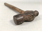 Japanese Metal Hammer Carpentry Vtg Woodworking Tool Iron Wood T166
