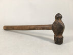Japanese Metal Hammer Carpentry Vtg Woodworking Tool Iron Wood T166