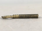 Japanese Metal Key Vtg C1930 Brass Gold 3 leaves JK30