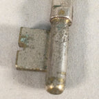Japanese Metal Key Vtg C1930 Silver 3 leaves JK20