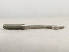 Japanese Metal Key Vtg C1930 Silver 3 leaves JK24