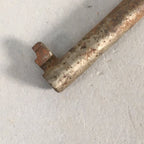 Japanese Metal Key Vtg Iron Lky Round C1930 Brown Silver JK16