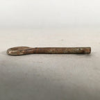 Japanese Metal Key Vtg Iron Lky Round C1930 Brown Silver JK16