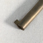 Japanese Metal Key Vtg Oval C1930 Brown Gold JK25