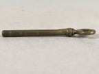 Japanese Metal Key Vtg Oval C1930 Brown Gold JK26