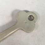 Japanese Metal Key Vtg Showa C1930 Silver Cast Brass JK14
